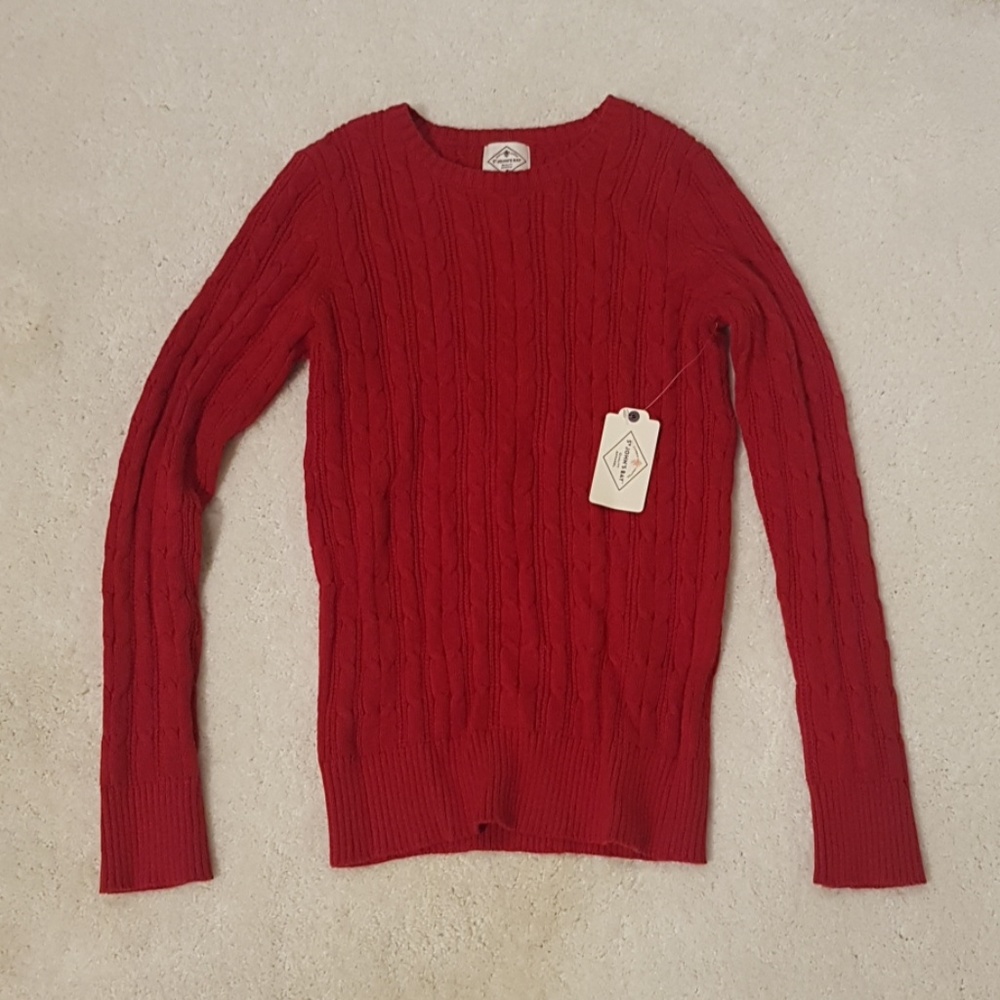 Red sweater long sleeve